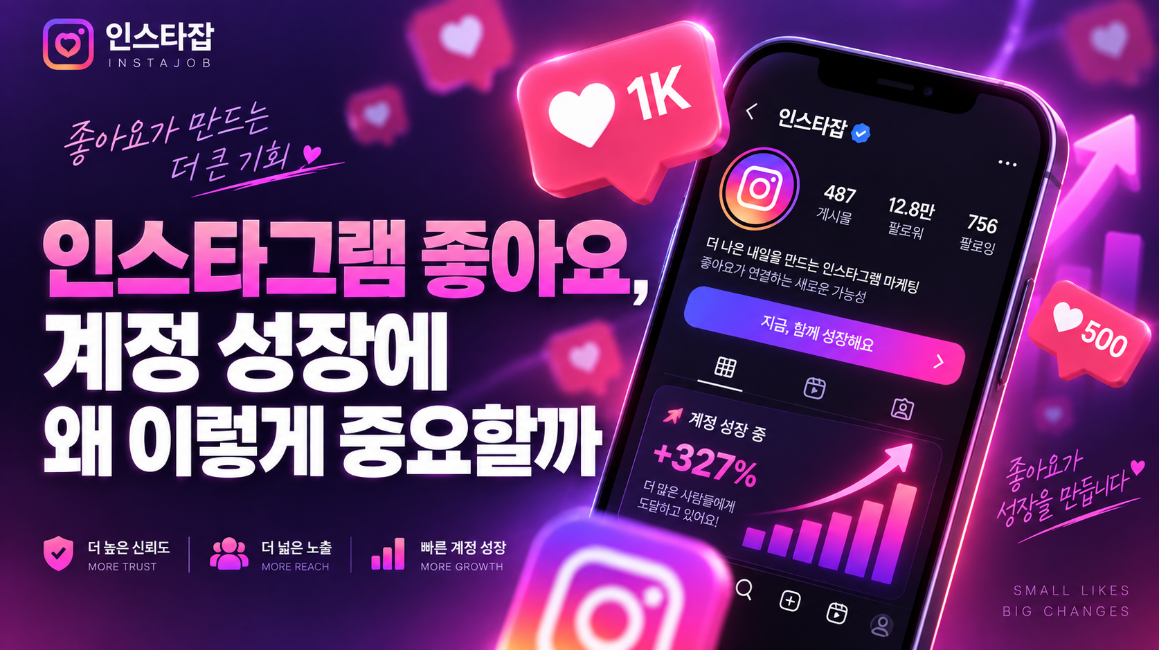 인스타그램 좋아요 구매, 인스타잡과 함께하는 이유